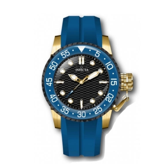 NWT Invicta Pro Diver Mens Watch (39509), 50mm Steel Gold-Tone Case, Blue Band - Picture 2 of 8